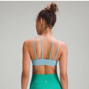 EUC Lululemon Like a Cloud Bra *Light Support, B/C Cup Tidal Teal Size 8